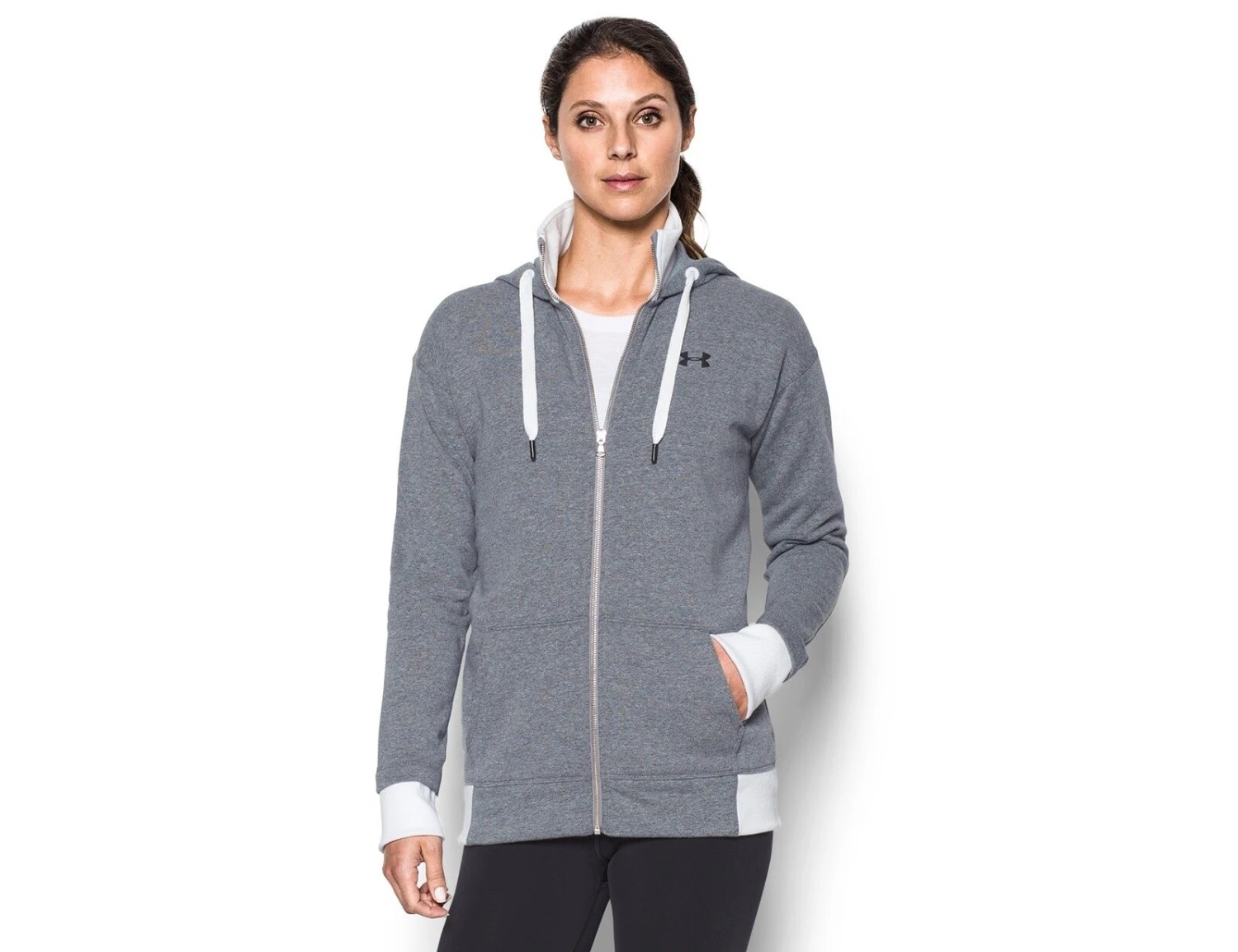 Under Armour - Threadborne Full Zip - Graue Jacke 1 Under Armour - Threadborne Full Zip - Graue Jacke