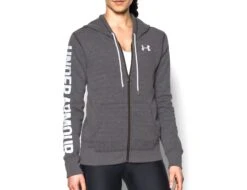Under Armour - Favorite Full Zip Hoodie - Graue Sportjacke