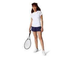 Asics - Court Womens Piping Short Sleeve - Weißes Tennisshirt -Tanktop Welt Geschaft 2042A157 100 45364 4 1