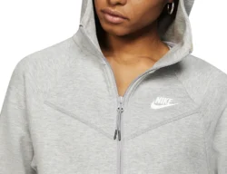 Nike - NSW Tech Fleece Hoodie Women - Graue Damenjacke -Tanktop Welt Geschaft BV3455 063 45377 4 1