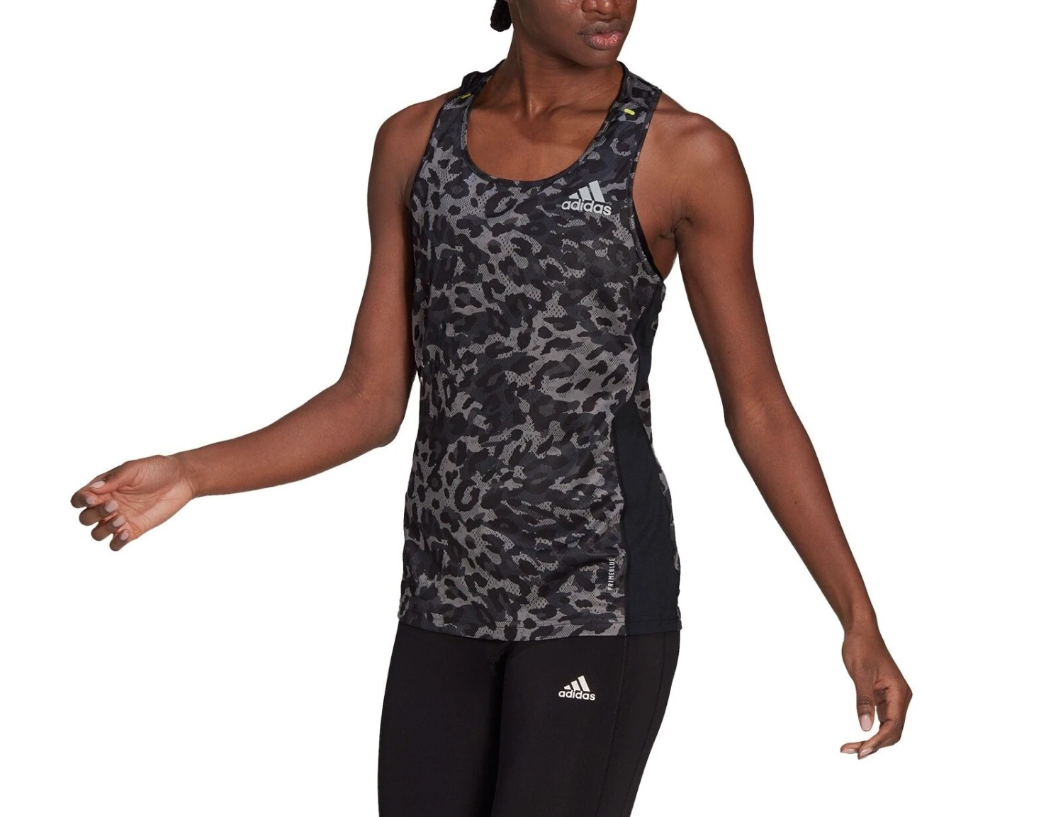 Adidas - Primeblue Tank Top - Tank Top Mit Leopardenprint 2 Adidas - Primeblue Tank Top - Tank Top Mit Leopardenprint – Bild 2