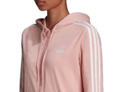 Adidas - Essentials Single Jersey 3S Zip Hoodie - Damen Kapuzenjacke -Tanktop Welt Geschaft adidas hc9251c
