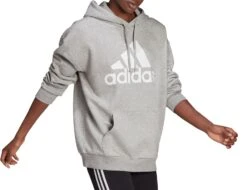 Adidas - Essentials Boyfriend Logo Hoodie - Graues Hoodie