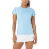 Asics - Court Women Piping SS - Blue Sport Shirt Ladies