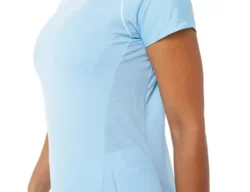 Asics - Court Women Piping SS - Blue Sport Shirt Ladies -Tanktop Welt Geschaft asics 2042a157 406d