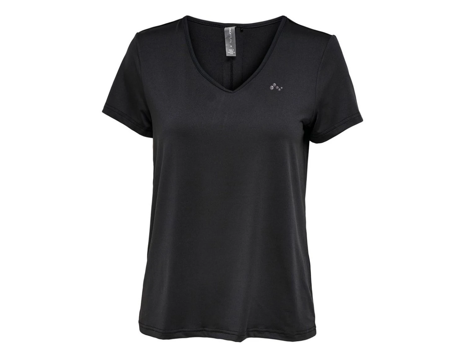 Only Play - Nasha V-neck Training Top - Schwarzes Sportshirt 1 Only Play - Nasha V-neck Training Top - Schwarzes Sportshirt